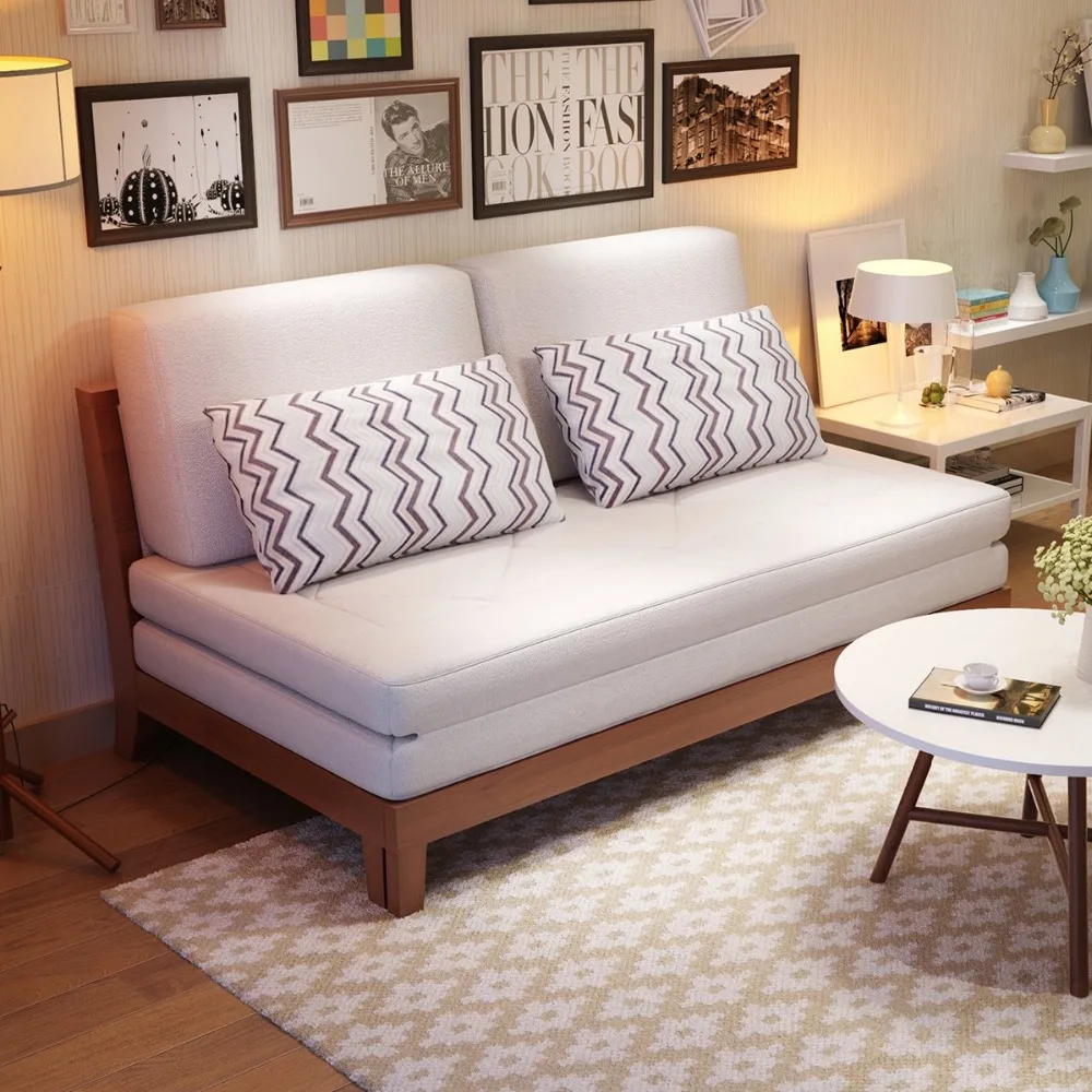 Современный дизайн пол диван-кровать/гостиная раскладной диван/мебель из массива дерева, divano letto
