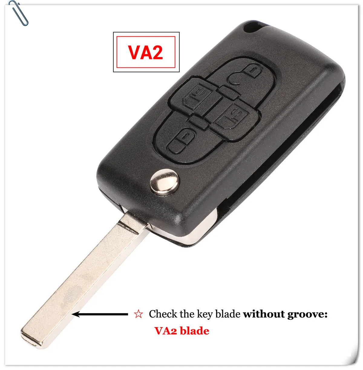 Keyforkess 10x CE0523 CHIEDERE/FSK 433Mhz 4 Bottoni Controllo Fob Chiave A Distanza Per Peugeot 1007 Per Citroen Vibrazione floding C8 VA2/HU82 Lama - HTB1PC8ncq5s3KVjSZFNq6AD3FXaz