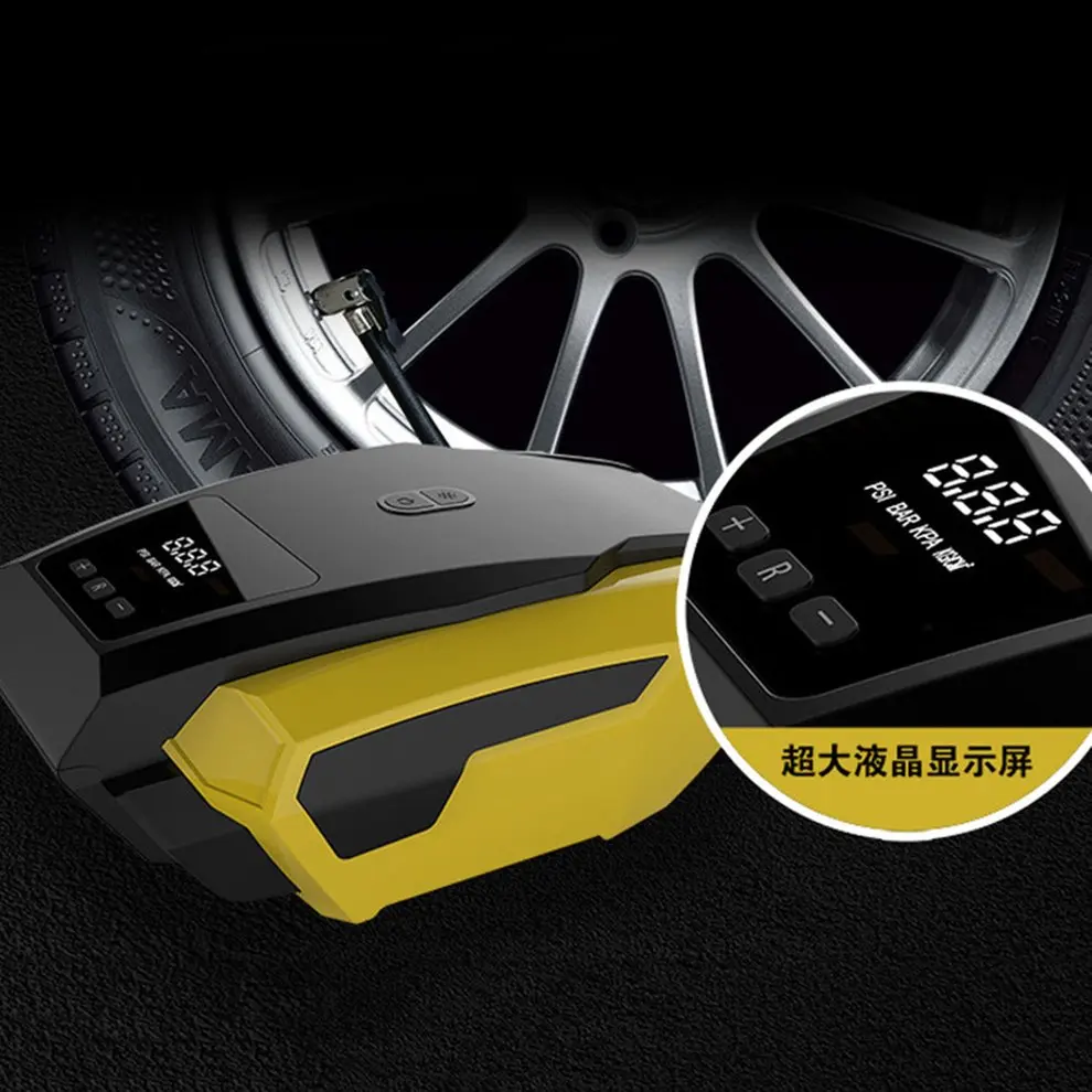 

Portable High-Power Tire Inflator Pump 12V Auto Digital LED Display Emergency Air Compressor Pump for Car Truck Basketballs