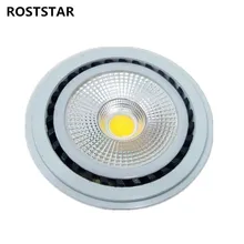 Затемнения 15 Вт AR111 светодио дный «cob» прожектор Светодиодный лампочки GU10/G53 база COB Потолочные светильники AC85-265V/AC110V/AC220V