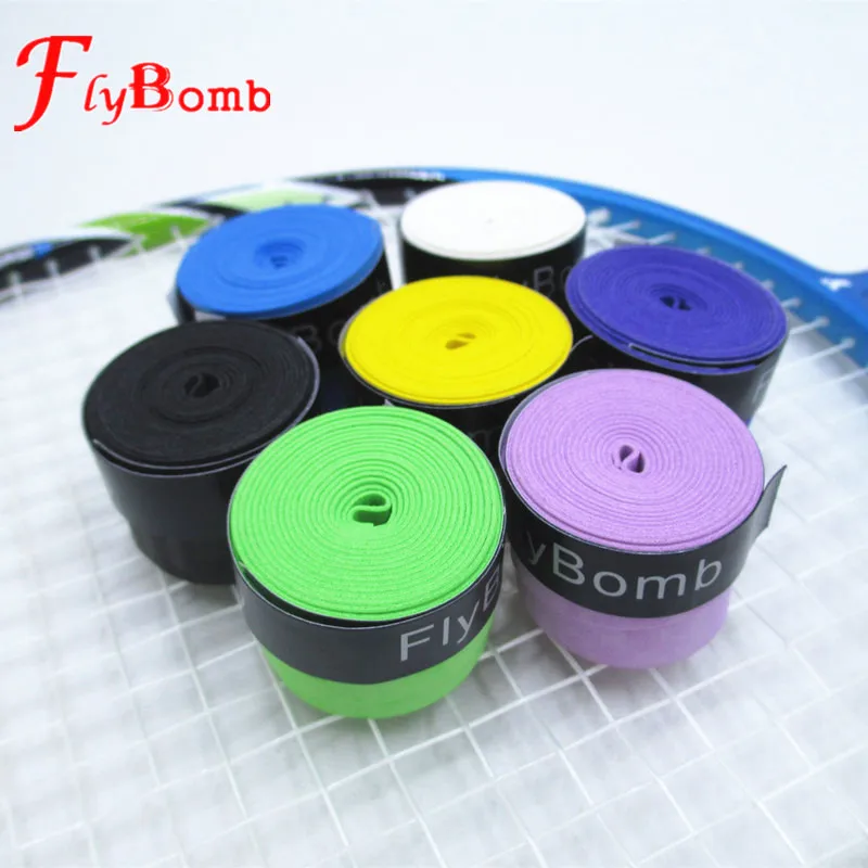 

FlyBomb Dry Badminton Racket OverGrips Anti-skid Sweat Absorbed Wraps Taps Tennis Grips Racquet Overgrip Sweatband L415OLF