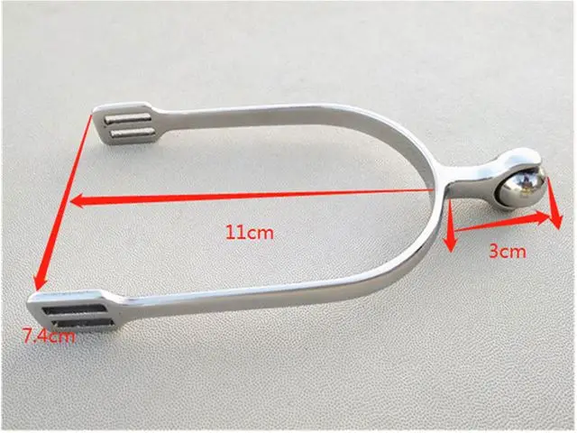 Роликовые шариковые Шпоры лошадь гладкие 30 мм шеи из нержавеющей стали для верховой езды мягкие нежные шпоры