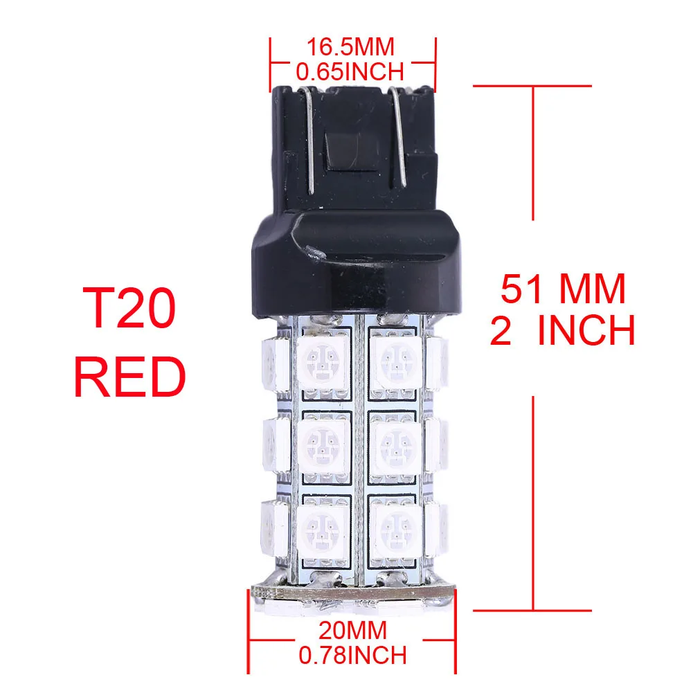 1 шт. 5050 SMD Led t20 w21w 7440 drl Габаритные огни обратный дальнего света Белый 7443