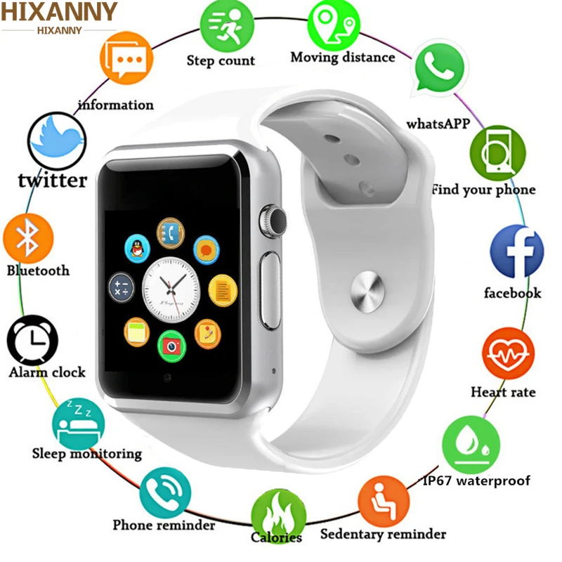 

NEW Smart Watch Women Men Sport Pedometer With SIM Camera Smartwatch for Android HUAWEI Apple Samsung watch Pk Z60 DZ09 GT08