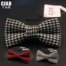 Мужской высококачественный шерстяной галстук-бабочка, узкая бабочка, узкий Хаундстут, корбата, тонкий галстук-бабочка, галстук-бабочка, аксессуары для одежды 12*6 см