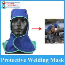 Safety Welding Cap Anti-dust Mask Welding Helmet Fire Fetardant Flame Hat Face Neck Head Mask rescue shield mask with keys chain