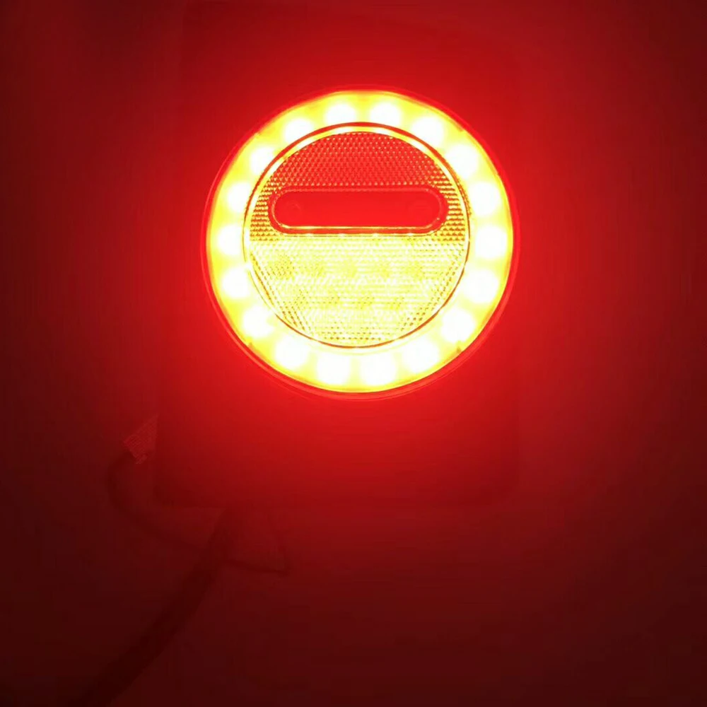 1 Set 2018 New Model Rear Lamp 12V Led Tail Light with Running Brake and Reverse Function Taillight for Jeep Wrangler JK 2007-16 (2)