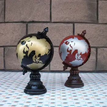 

Globe Pattern Money Box Piggy Bank for Saving Money Birthday Gift Coffee Store Decoration Coin Bank Tirelire Craft Gifts