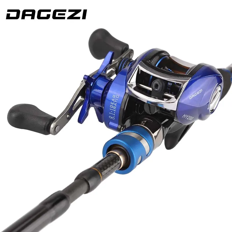 DAGEZI Lure Fishing Rod Combo Baitcasting reel Fishing wheel lure Rod combo 1.8m/2.1m/2.4m casting rod+reel fishing tackle DAGEZI Lure Fishing Rod Combo Baitcasting reel Fishing wheel lure Rod combo 1.8m/2.1m/2.4m casting rod+reel fishing tackle