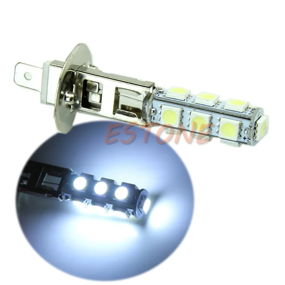 

B86" Hot HOT 1PCS Car Vehicle H1 White 5050 SMD 13 LED Head Fog Light Lamp Bulb
