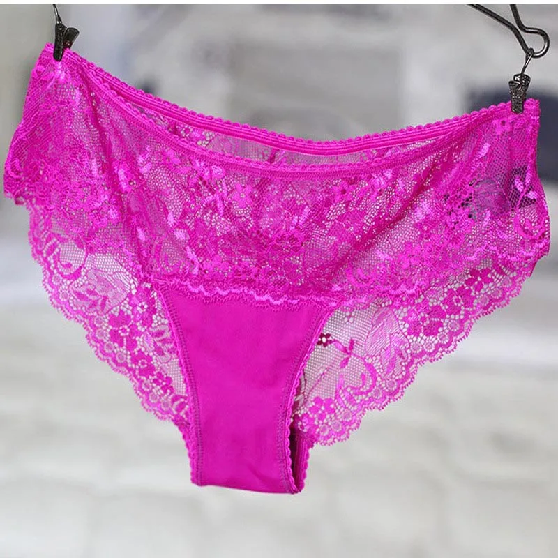 Sexy Women Female Briefs Panties Brand Lace Underwear Womens Nylon Underware For Lady Intimates 2017 (12)