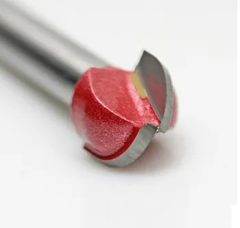 

High Quality 1/4''x 1/4'' Router CNC Engraving V Groove Round Bottom Bit Arc Cutter