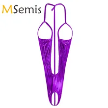 Женские Купальники с вырезами, лакированная кожа, боди, купальники, открытый бюст, боди, нижнее белье, банная одежда, сексуальный купальный костюм