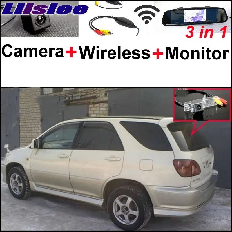 Liislee Special Rear View Camera + Wireless Receiver + Mirror Monitor 3 in1 Easy DIY Parking System For TOYOTA Harrier 1998~2003