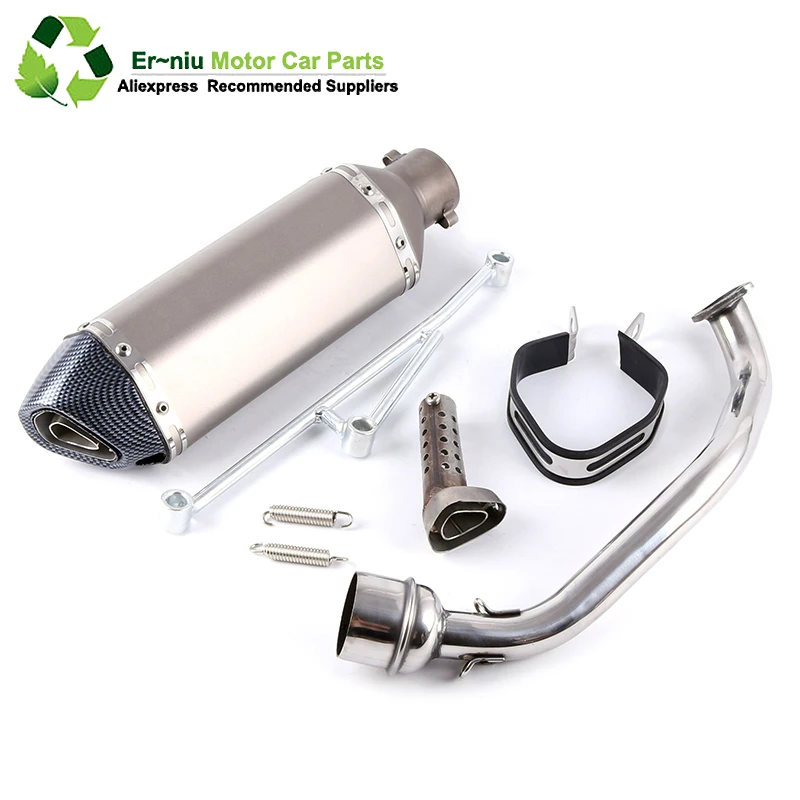 

Motocycle Scooter Moped Exhaust Muffler with DB-KILLER Full System Slip-On For GY6 125 150 152QMI 157QMJ 4 Stroke Engine