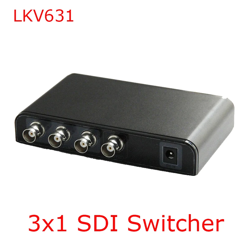 Lkv631 3 в 1 из sdi Switcher Поддержка 3G-SDI HD-SDI 3G-SDI преобразовать повторителя 1080 P конвертер ИК Дистанционное управление