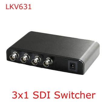 

LKV631 3 in 1 out SDI Switcher Support 3G-SDI HD-SDI 3G-SDI Convert Repeater 1080P Converter IR Remote Control