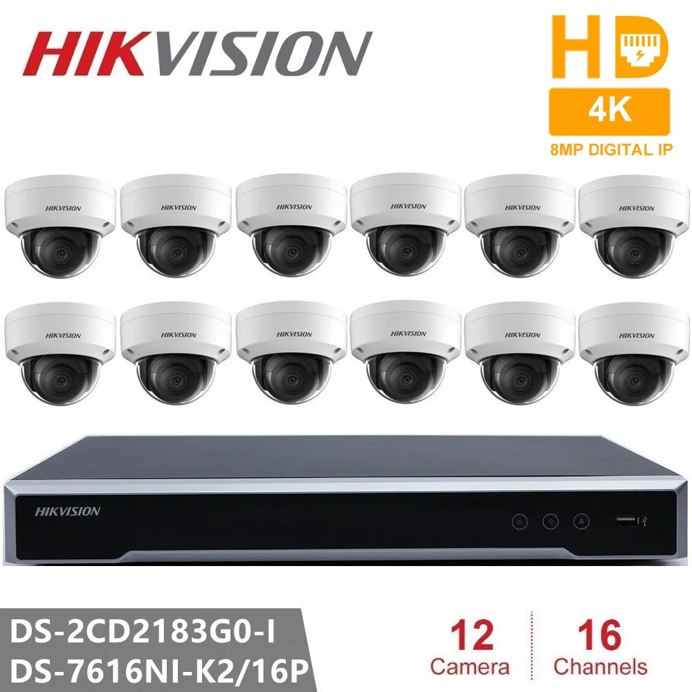 Hikvision Security Camera Kits Embedded Plug & Play NVR + DS 2CD2183G0