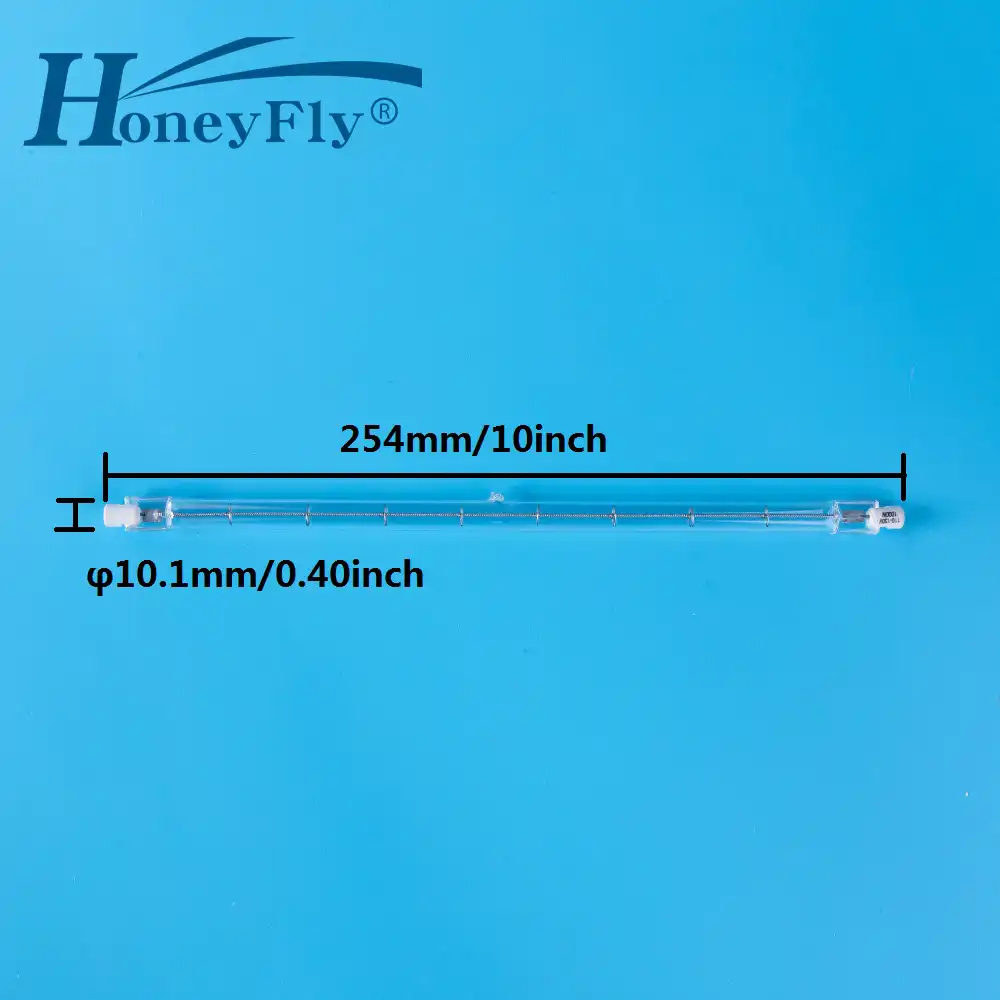 HoneyFly 10 шт. линейные 254 мм галогенные лампы J254 R7S 220 В/110 В 1000 Вт 1500 Вт двойные нити прожекторы кварцевые трубки - изображение