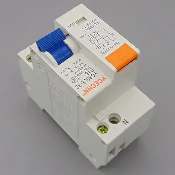 

YC30LE-32 16A 230V~ 1P+N Residual current Circuit breaker with over current and Leakage protection RCBO
