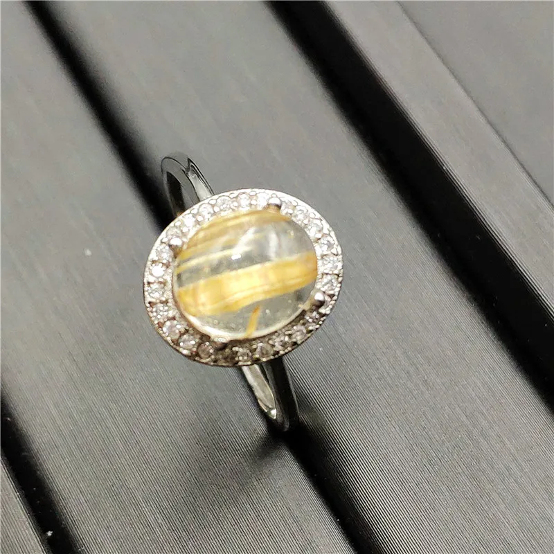 Natural Gold Rutilated Quartz Ring (5)