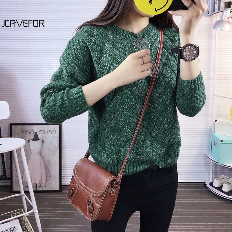 

New Korean version of the sweater thick rod plaid woven pullover sweater female loose thin variegated jacket