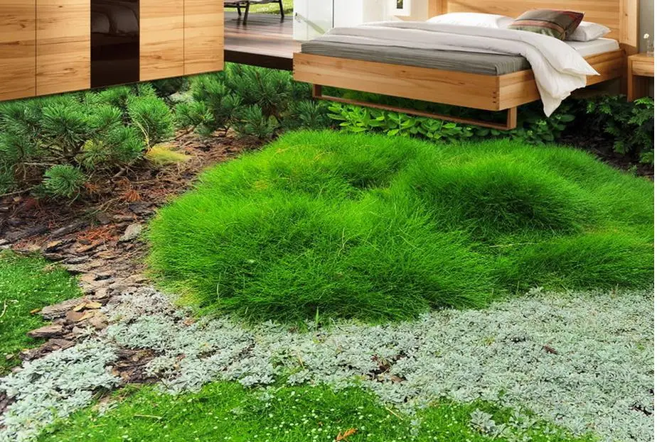

3d floor wallpaper custom 3d stereoscopic 3d floor painting Green plants bathroom self adhesive vinyl wallpaper pvc floor tile