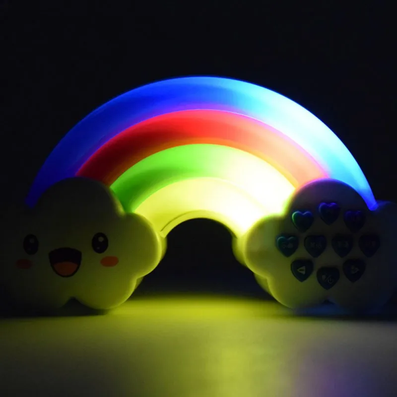 Baby Fun Toys LED Toy Rainbow Colorful Toys Voice&Control Decorative