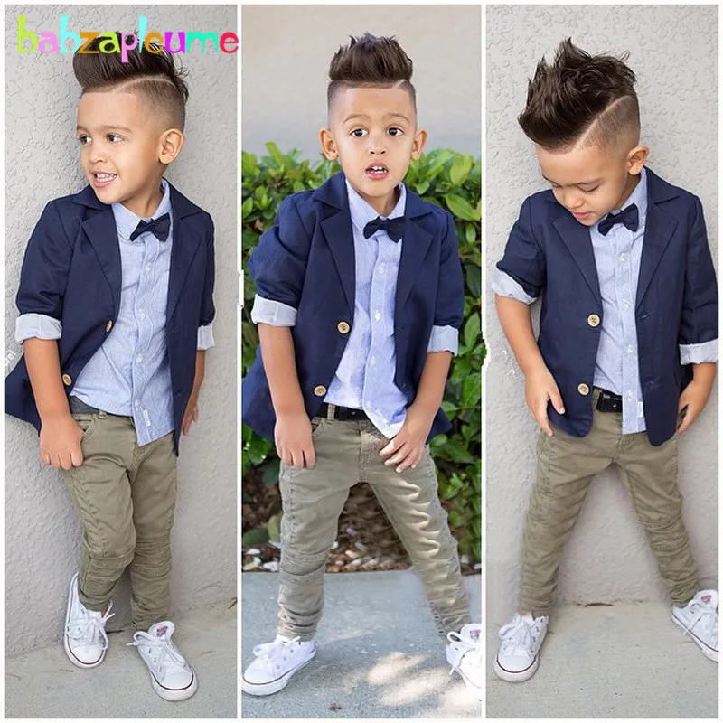 

3PCS/2-8Years/Spring Autumn Children Clothing Sets Fashion Gentleman Jackets+Pants+Shirt Baby Boys Suits For Kids Clothes BC1354