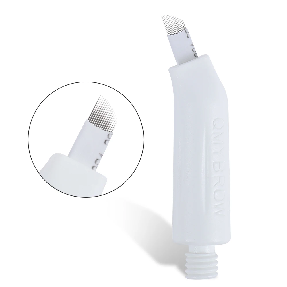 

Screwed Microblading Needle 9/14/14U/18U/9M1/R19B Microblade Changeable Permanent Makeup Handle Blade Supplies