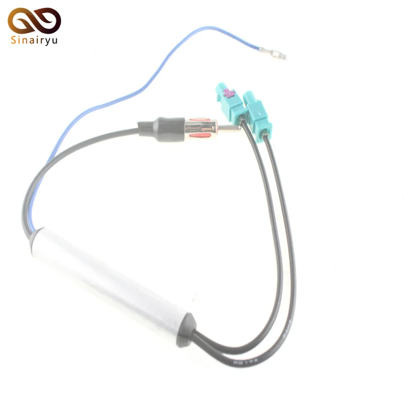 pour Adaptateur de Ligne de Conversion antenne FM Volkswagen Double FAKRA Radio