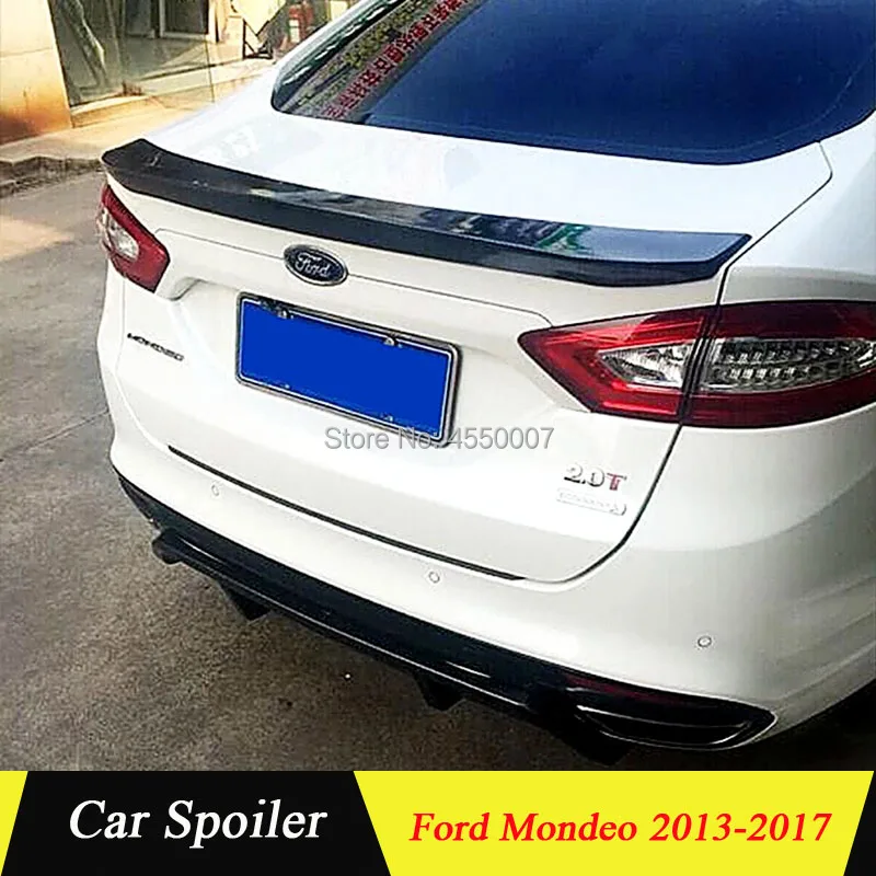 

For Ford Mondeo Spoiler High Quality ABS Material Car Rear Wing Rear Spoiler For Ford Mondeo 2013 2014 2015 2016 2017