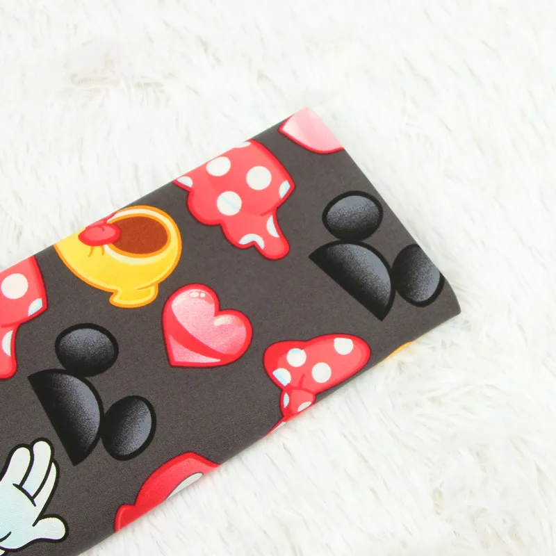 

half meter plain pure cotton fabric with Northern Europe cartoon print, handmade DIY garment dress children cloth B474