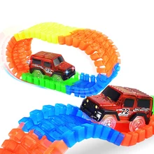 120 900pcs Flexible Tracks Glowing racing track set Glow in dark font b toys b font
