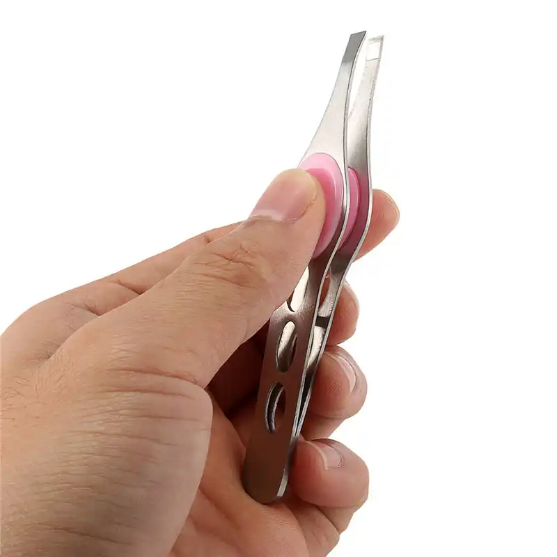 Luckyfine Stainless Steel Makeup Eyebrow Clip Tweezers Ingrown