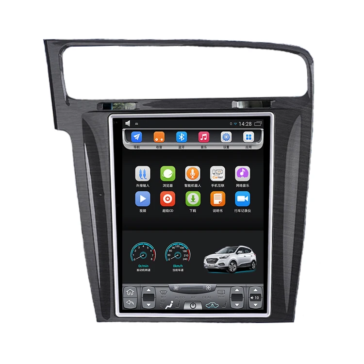 

10.4" tesla style vertical screen android 6.0 Quad core Car stereo multimedia video player for VW Golf 2013-2016