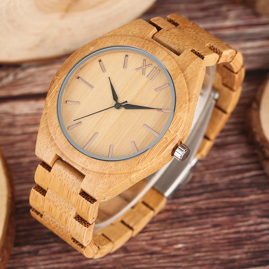 Minimalist Mens Watches Retro Zebra Wood Quartz Clock Women Creative Full Bamboo Bangle Casual Sports Xmas Gifts Reloj de madera 2018 New Fashion (8)
