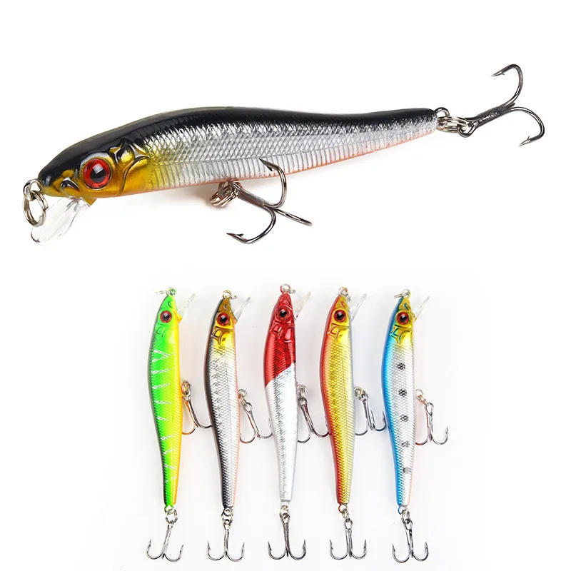 

1pcs Minnow 8cm 5.2g fishing lure small fish vibrating light hard baits crankbait swimbait japan fishing tackle lures winter