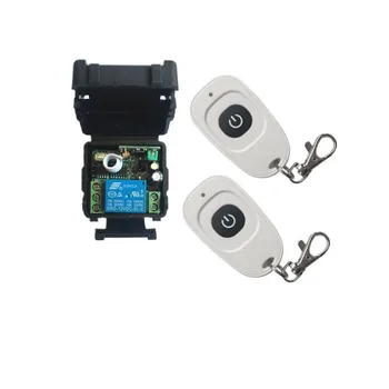 

DC12V 24V 1CH Mini Wireless RF Remote Control Light Switch 10A Relay Output Radio Receiver Module+one-button Transmitter
