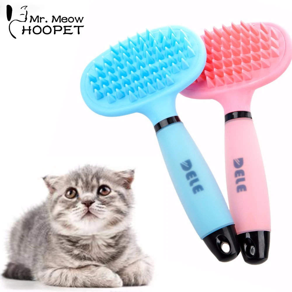 

HOOPET Massage Bath Brush Comb Rake Pet Fur Grooming Tools Dog Cat Puppy Kitten Shedding Long & Short Hair Remover Brush