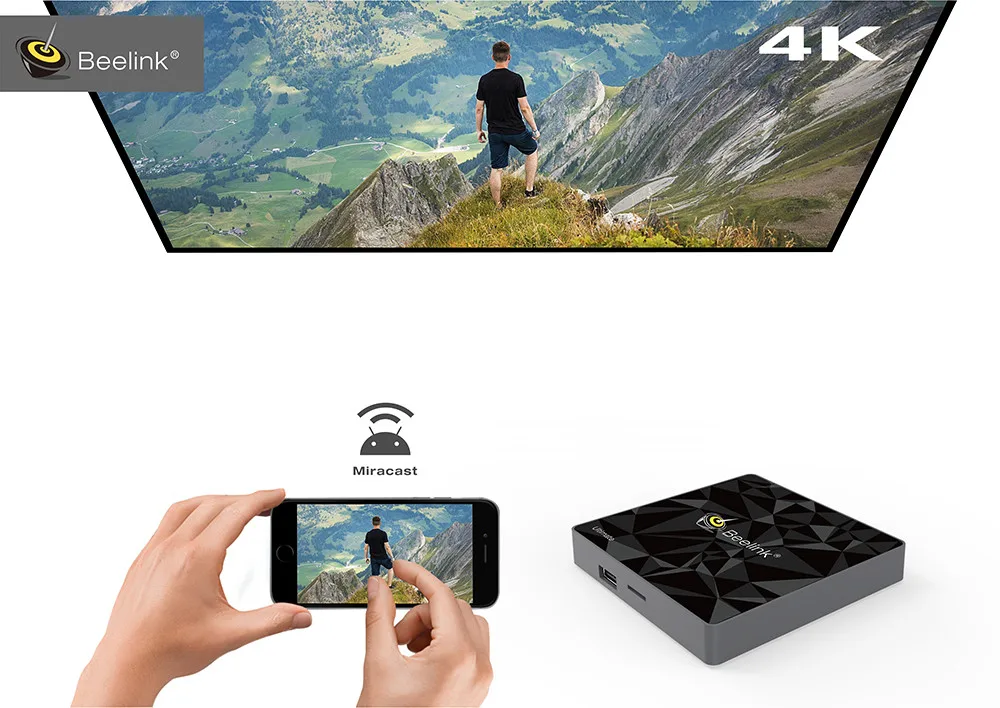 Хит! Beelink GT1-A/GT1 Ultimate Android 7,1 ТВ приставка Amlogic S912 Восьмиядерный 3 ГБ+ 32 ГБ Bluetooth 4,0 FHD 4K телеприставка медиаплеер