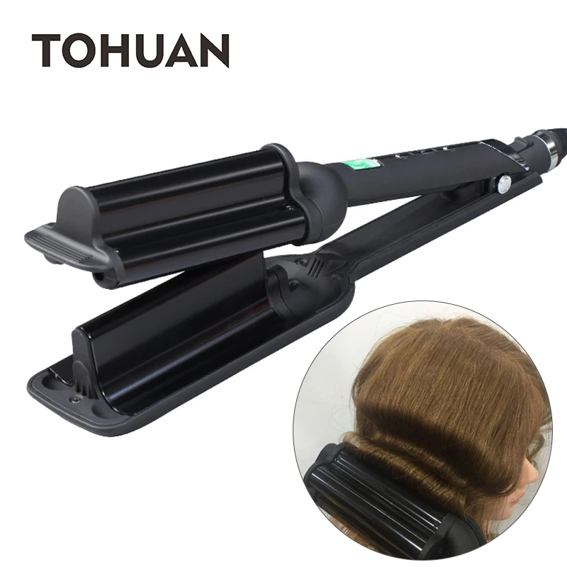 Tohuan トリプルセラミックカールアイロン鉄ビッグディープ波圧着ヘアアイロン Lcd ディスプレイスタイラー高速カールロール Null Aliexpress Tohuan トリプルセラミックカールアイロン鉄ビッグディープ波圧着ヘアアイロン Lcd ディスプレイスタイラー高速カールロール Null Aliexpress