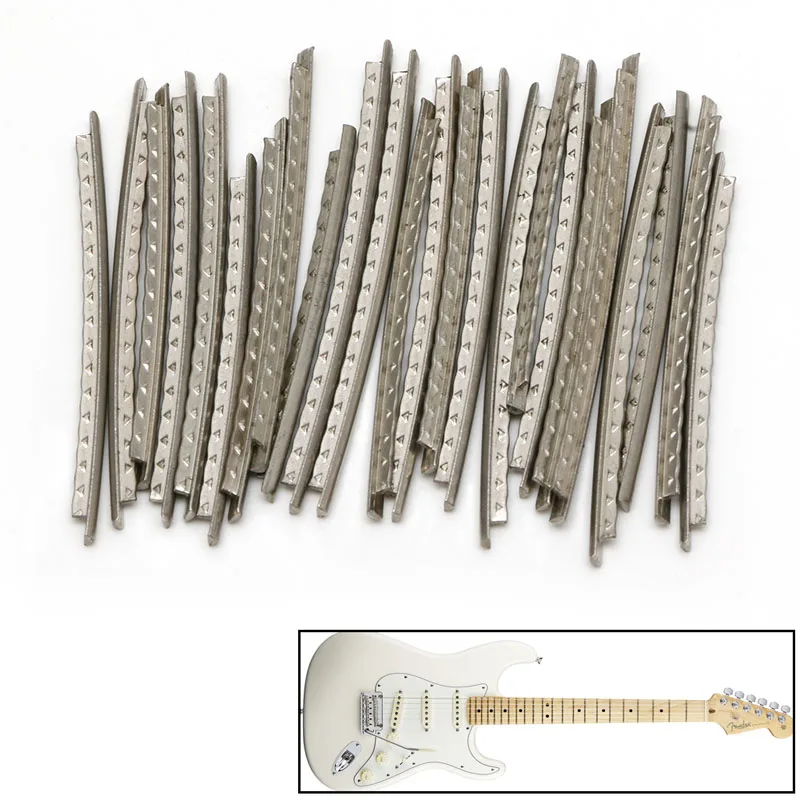 

24 PCs Fingerboard Frets Fret Wire For Classical Acoustic Guitar 2.0mm Slivery