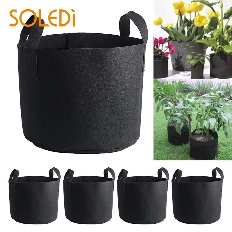 

6 models Black Plant Grow Bag Non-woven fabric Pots Plant Vegetable Nursery flower pot Pot Container Home Gardening Supplies