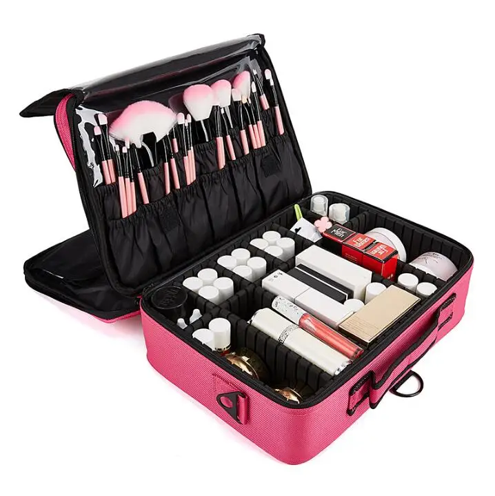 

factory price tattoo tool portable large capacity nail multi-layer portable cosmetic bag large capacity with makeup bag