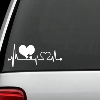 

Autism Heartbeat Lifeline Monitor Screen Decals Vinyl Car Sticker For Truck SUV Decor