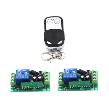 

DC 9V/24V 1CH 10A Relay Receiver Wireless Remote Control Switch RF Remote Controller Metal Transmitter 315/433Mhz