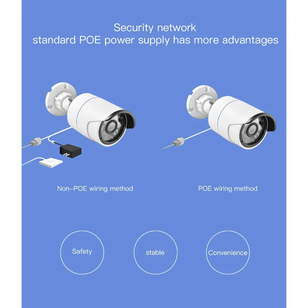Gadinan 4CH 5MP POE NVR комплект видеонаблюдения Системы 4 шт. 5.0MP аудио записывать звук IP