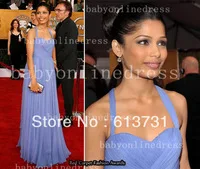 Free shipping Sexy Halter Lavander Chiffon Floor Length Celebrity Dresses 2014 Long Red Carpet Evening Gowns BO3388
