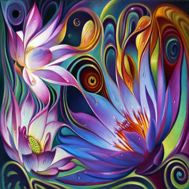 

Full Square Round Diy 5d Daimond Painting Flower Diamond Embroidery Fantasy Cross Stitch Mosaic Kit Home Decor